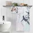 thumbnail image 5 of Dreamtimes Lettering and Butterfly Bath Towels Set 1 Bath Towel 1 Washcloth Extra Absorbent 100% Cotton Towels, Super Soft Bathroom Towels for Home, Hotel, 5 of 7