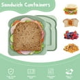 thumbnail image 4 of Sandwich Containers, Sandwich Containers for Lunch Boxes, Reusable Plastic Food Storage Sandwich Box with Lid, BPA Free for Family Adults for Office, Camping, 4 of 6