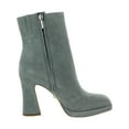 thumbnail image 2 of Sam Edelman Jaye River Rock Grey Suede Block Heeled Platform Ankle Boots (River Rock, 7.5), 2 of 3