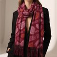 thumbnail image 6 of FAHXNVB Winter Scarf for Women Casual Long Print Tassel Shawl Wrap Soft Lightweight Thick Warm Fringed Scarves, 6 of 6