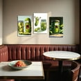 thumbnail image 3 of Hieng 3 Pieces Funny Kitchen Wall Art Whimsical Pickle Canvas Prints Food Pictures Abstract Vegetable Paintings Colorful Pickle Poster for Restaurant Decor Frame(Framed canvas), 3 of 6