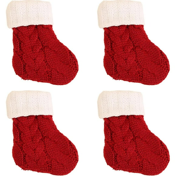 Christmas Cutlery Bags Fork Spoon Socks Tableware Silverware Holders Stockings