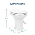 thumbnail image 5 of Camco Premium Ceramic Camper/RV Toilet | Features a Gravity Flush System with Convenient Foot Pedal & Full-Sized Ergonomic Design with 18-In Chair Height | Includes Soft-Close Wood Seat & Lid (41710), 5 of 5