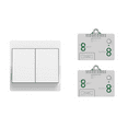 thumbnail image 1 of Control de iluminación sin esfuerzo para un futuro sin cables Interruptor de pared y receptor inalámbricos sin batería, 1 of 5