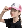 thumbnail image 5 of PAYOHTO Kids Cute Panda Wearing Gold Necklace & Glasses Baseball Hat Back Adjustable Mesh Breathable Hats Pink Trucker Cap Outdoor Fishing Sun Caps for Boys or Girls ages 4-10, 5 of 9