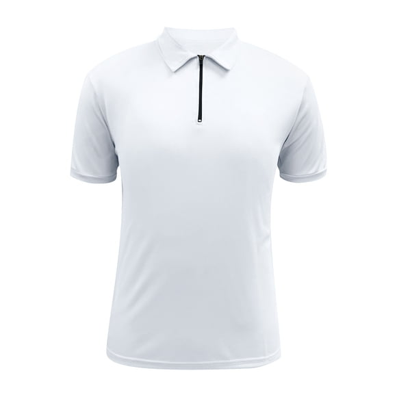 Men's Short Sleeve T-Shirt - Summer Casual Solid Holiday Shirts, Polyester Material, Suitable for Indoor and Outdoor Activities
