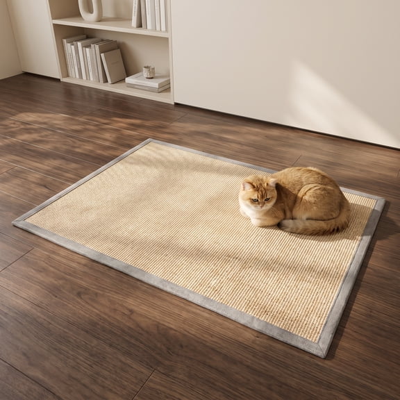 Cat Scratch Mat, Tough Sisal Cat Scratch Mat, Anti-Slip Rug/Pad, Sleeping Carpet – Claw Grinding & Protection Toy ﻿