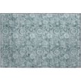thumbnail image 2 of Addison Rugs Mayfield Premium Machine Washable Transitional Floral Teal Rectangle Rug, 1'8" x 2'6", 2 of 6