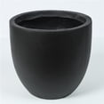 thumbnail image 1 of Luxen Home Round Black Finish Planter (Small), 1 of 1