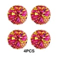 thumbnail image 4 of Naiovety 4 unids/set destacan con pompones de porristas de mano, pompones de porrista no tóxicos y duraderos Animadoras oro rosa rojo mezclado, 4 of 6