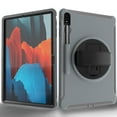 thumbnail image 5 of Dteck Case for Samsung Galaxy Tab S7 FE T730/T736B 12.4-inch,Shockproof Three-Layer Heavy Duty Protector Rubber Hard Stand Cover for Galaxy Tab S7 Plus 12.4" SM-T970/T975,Gray, 5 of 8