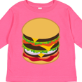 thumbnail image 4 of Inktastic Hamburger Lover Boys or Girls Long Sleeve Toddler T-Shirt, 4 of 5