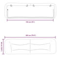 thumbnail image 2 of vidaXL Headboard Cushion White Faux leather, PP fiber 76 in width, 2 of 4