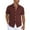 Wine, variant on Dagugfen Dress Shirts for Men Button up Short Sleeve Strip Loose Summer Business Casual Work Shirts Pocket