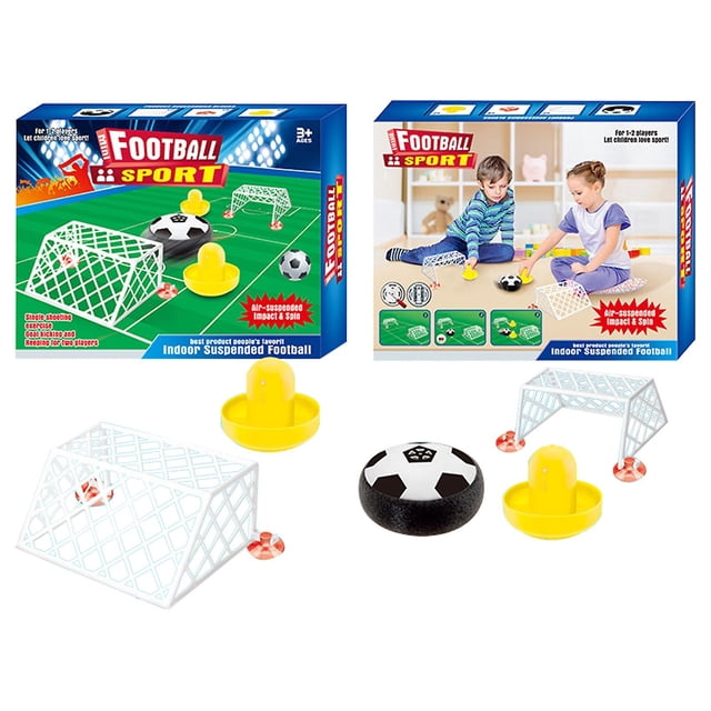 Boy Toys Hover Balón de fútbol con porterías, Regalos de fútbol de Interior para niños, Bola LED Hover con Parachoques de Espuma Juguetes de fútbol Inflables