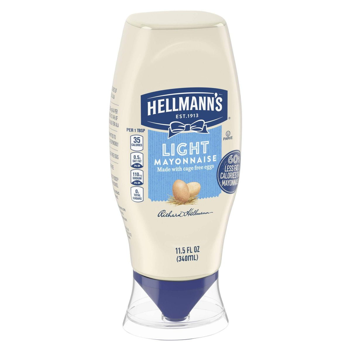 Hellmann's Light Mayonnaise Squeeze - 11.5oz - Pack of 2