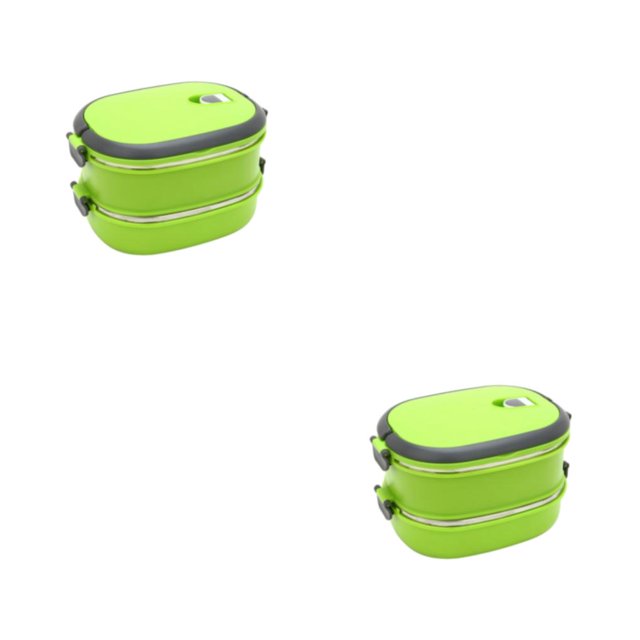 Yuarrent Fiambrera aislada Stay Energized para personas en movimiento Fiambrera rectangular de acero inoxidable Type2 NO2