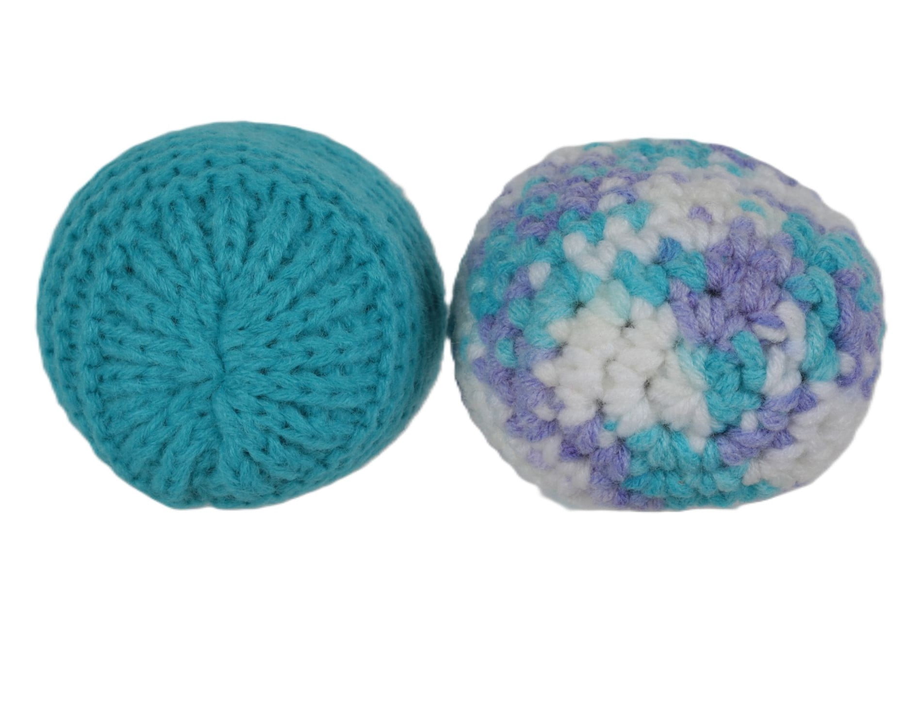 Crochet Footbag 2-Pack – 2.25 x 2 in, 40g Kick Sack Balls for Adults & Kids, Juggling & Stress Relief Toy