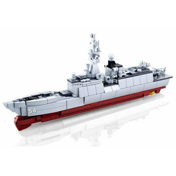 Model Bricks Destroyer Ship 1-450 Scale Building Brick Kit, 457 Piece
