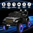 thumbnail image 5 of CazToi 12V Kids Ride On Car Remote Control 4 Wheel Suspension Battery Display LED Lights Music for Boys Girls, 5 of 7