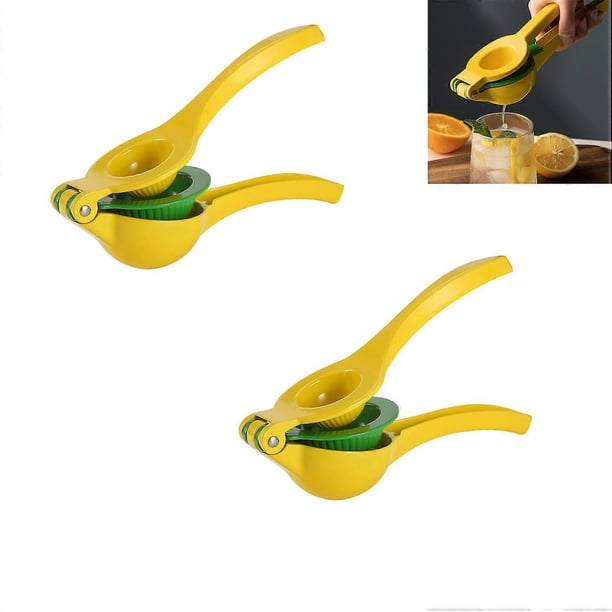 2-in-1 Metal Citrus Juicer for Lemon and Lime - Hand Citrus Juicer for Lemon - Manual Citrus Juicer for Citrus - Lemon Juicer - Manual Citrus Juicer f