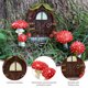 thumbnail image 3 of Muyoka Juego de puerta de mini gnomo que brilla en la oscuridad, juego de puerta de casa de muñecas secreta, juego de muebles de jardín de hadas de resina, accesorios de escena, accesorios de decoraci Muyoka Hogar, 3 of 7