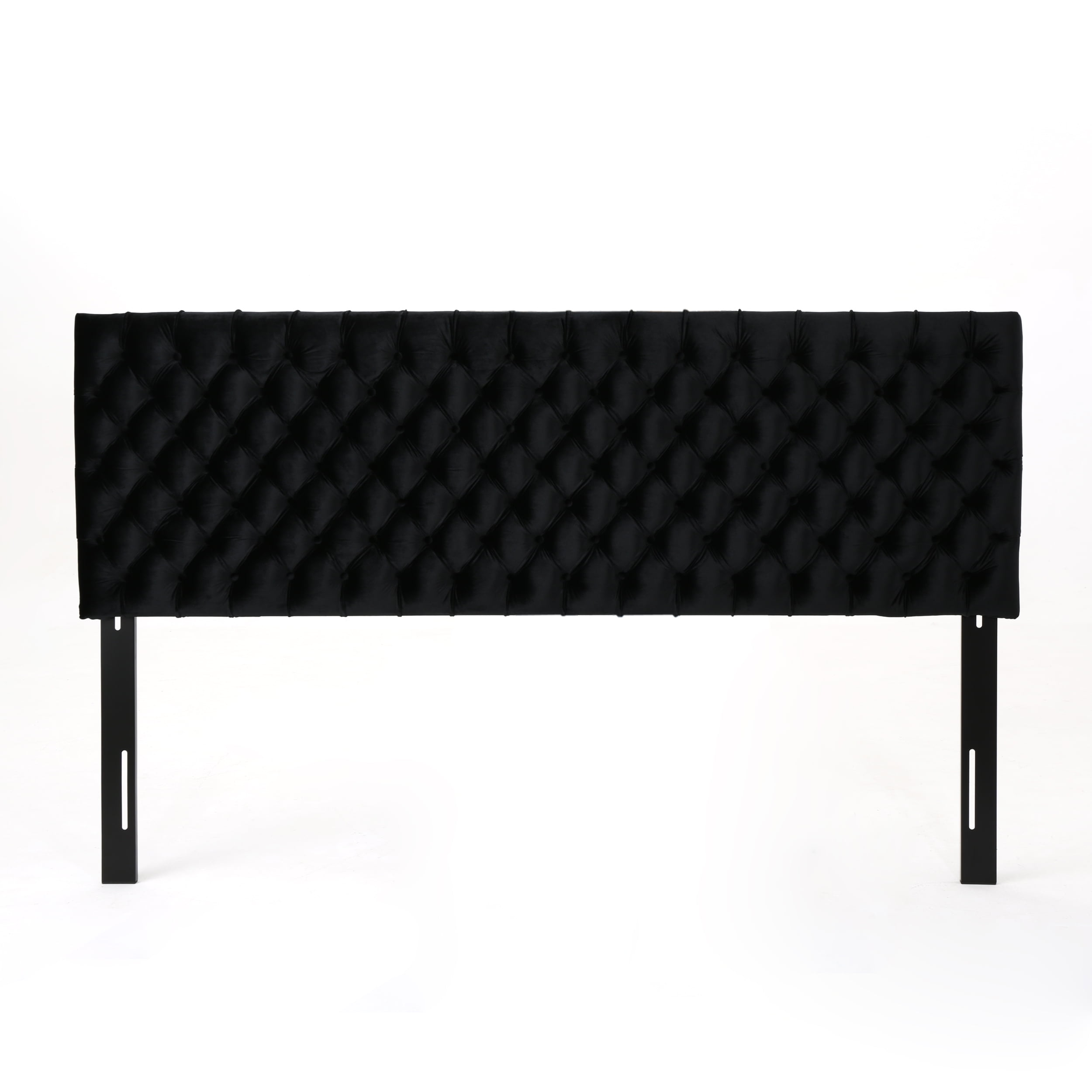 Jessica Glam Velvet King/Cal King Headboard, Black