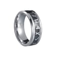 thumbnail image 2 of Men's Ring, Czzoypi Stainless Steel Spinning Band, Titanium Steel Swivel Ring for Men Women Non-Fade Comfort Fit Gift, Silver, 2 of 7