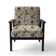 thumbnail image 4 of Designart Chaise d'Appoint "Neutre Paysage de Rêve" Beige à Fleurs - Fauteuil de Cottage pour Salon, 4 of 7