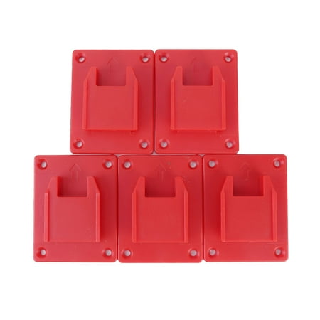 

FTjfrsbc 5Pcs Machine Storage Rack Electric Tool Holder for Dewalt Milwaukee (Red)