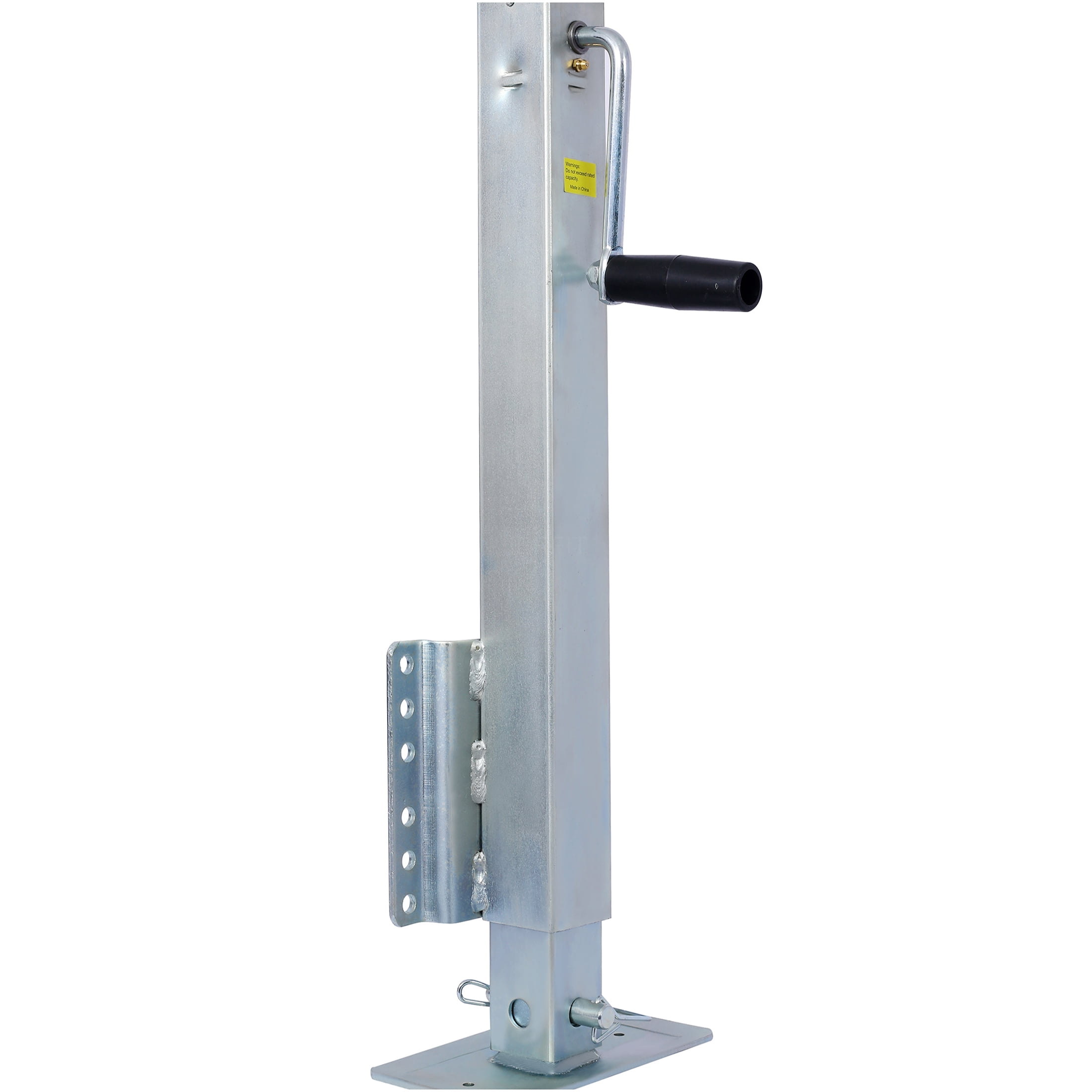 JERFIT 2500 lbs Heavy Duty Trailer Jack with Drop Leg, Fixed Bolt-On Mount, 28.6" Lift, Side Wind Crank for Marine Boat & Utility Trailers