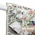 thumbnail image 4 of Pink Spring Floral Swag Valances for Windows 2 Pack, Kitchen Window Curtains 36 Inch Length, Elegant Pastoral Flowers Birds Watercolor Privacy Swag Curtains for Living Room/Bathroom 36"x36", 4 of 8