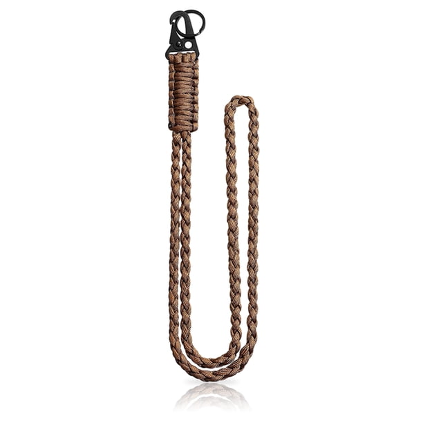 Seitruly 2x llavero de cordón artesanal exquisito para en el cuello y llavero de cordón de Paracord para actividades al aire libre Teléfono y Comunicación Café