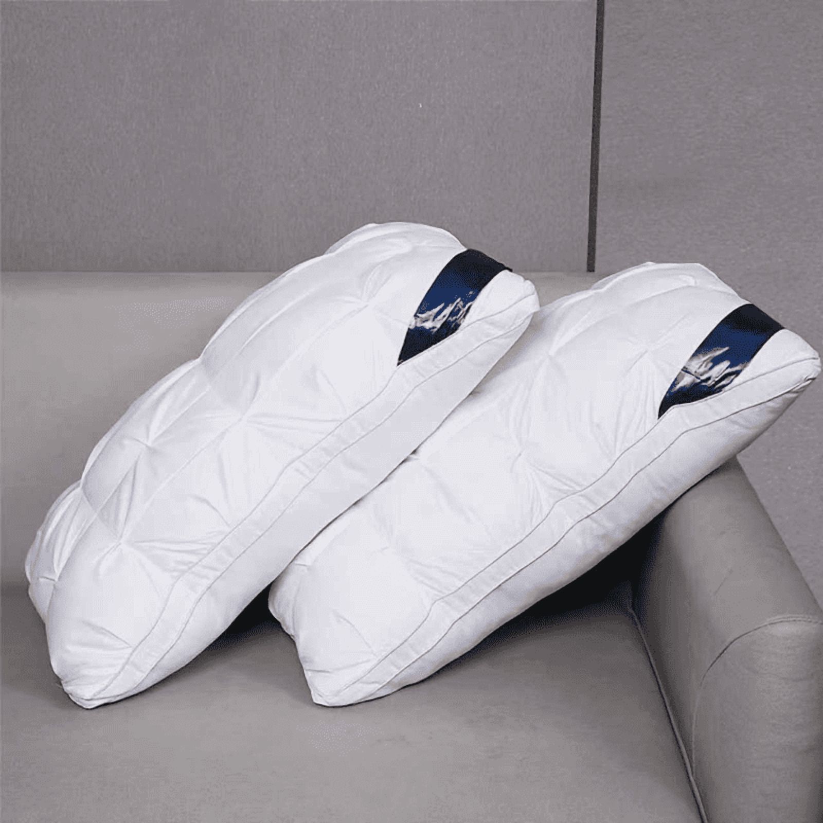 2 sets of luxury five-star hotel quality pillows | White appearance | Deep sleeping neck support  year-round non collapsing core material | Machine washable bedroom/RV bedding