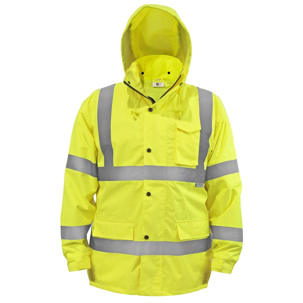 JORESTECH Heavy Duty Safety Rain Jacket (5XL) Waterproof Reflective