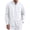 White, variant on Men's Long Sleeve Tee Shirts Summer Collar Thin Style Solid Color Button Shirt with Pocket Casual Stylish Loose Lightweight Work Shirt