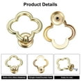 thumbnail image 3 of Uxcell 8 Sets Flower Ring Drawer Pulls with Screws for Dresser Drawer, Copper, 3 of 5