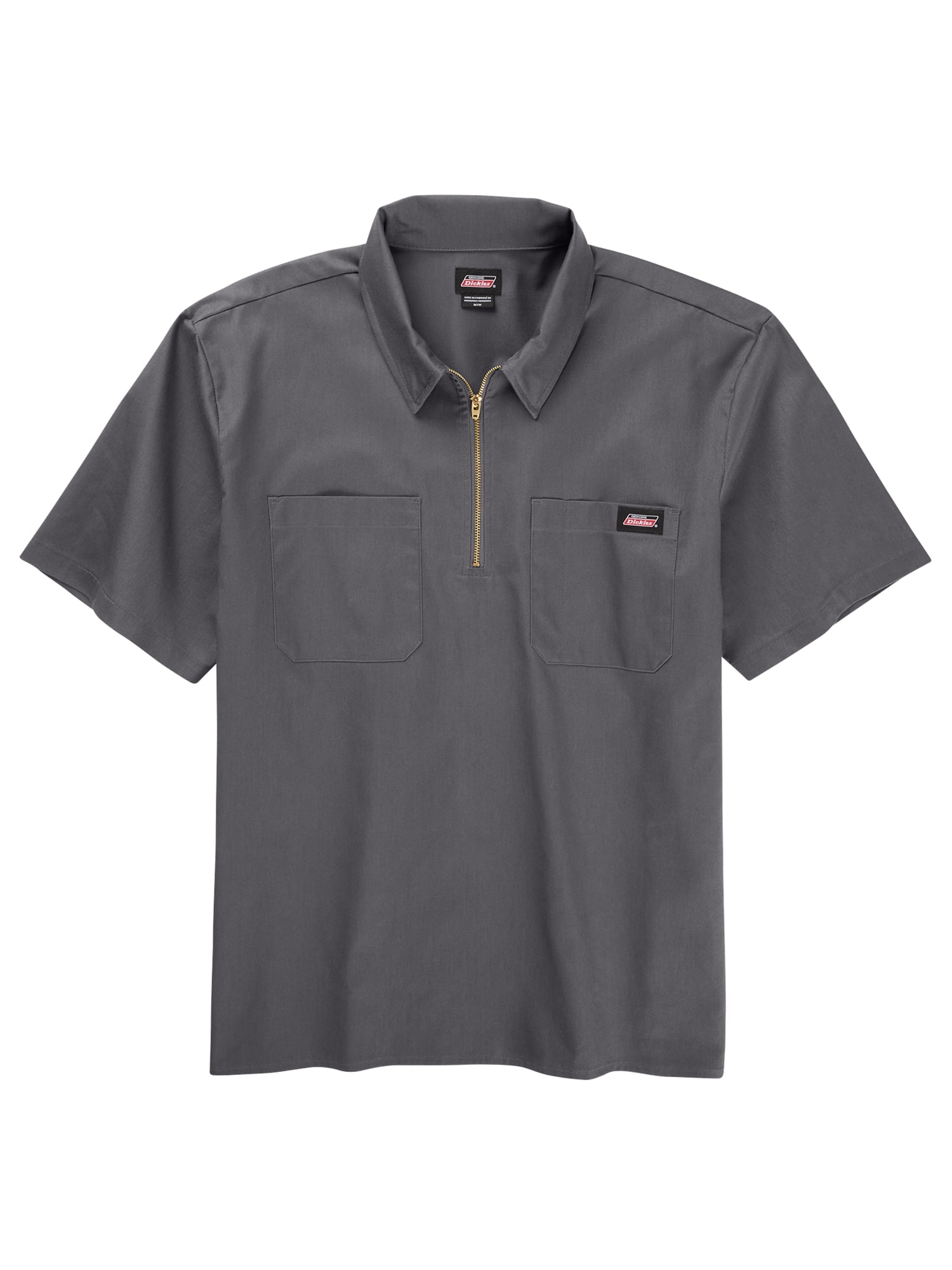 Men's Genuine Dickies 1/4 Zip Short Sleeve Workwear Shirt