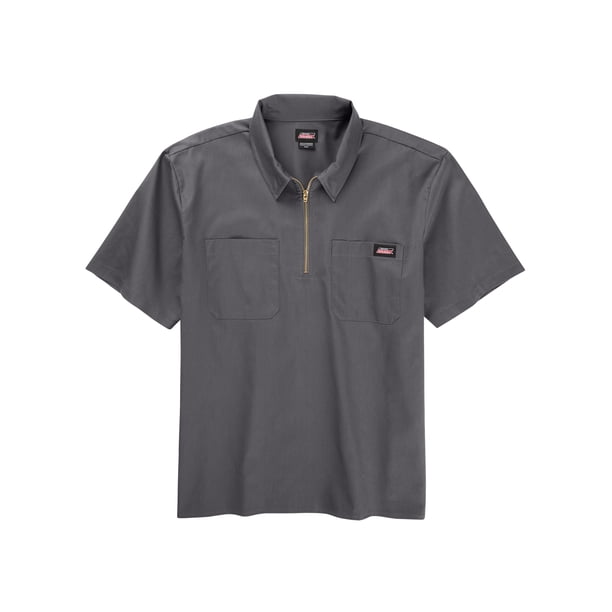 Men's Genuine Dickies 1/4 Zip Short Sleeve Workwear Shirt