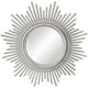 thumbnail image 1 of Espejos de pared Espejo circular plateado Clásico Decorativo Colgante Arte de pared Moderno para Tipo 2D, 1 of 8