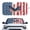 American Flag Bald Eagle, variant on XYZCANDO Car Sun Shade with Duck Camo Print, Automotive Windshield Cover That Keeps Vehicle Cool, Uv Blocking Accessory for Vans