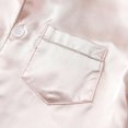thumbnail image 6 of Toddler Boys Girls Long Sleeve Pajamas Sets Kids Satin Silk 2PCS Sleepwear Suit Button Down Shirts+Sleep Pants Children's Christmas Pajamas Loungewear Gifts, 1-7 Years, 6 of 8