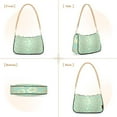 thumbnail image 2 of Gold Leopard Teal Green Womens Chain Shoulder Bag Tote Handbag Clutch Hobo Purse with Zipper for Travel Casual, 2 of 7