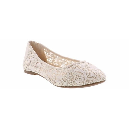 

Jellypop Dariana Flat Fashion Shoe Ivory White