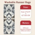 thumbnail image 6 of Hallway Runner Rug 2'x6' Washable Area Rugs Non Slip Laundry Rug Runner Floor Carpet Runners for Hallways Entryway Laundry Room Kitchen, 6 of 11