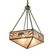 thumbnail image 3 of Meyda 223450 18 in. Square Lone Bear & Wolf Inverted Pendant, 3 of 5