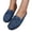 Blue, variant on Slip On Mules for Women, Comfortable Round Toe Breathable Mesh Flats Loafers, Casual Cute Bow Anti Slip Driving Mules for Office Work