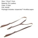 thumbnail image 2 of 110*15cm Y Back High Quality Wine Red Crack Face PU Leather Solid Fashion Unisex Suspenders Adjustable 3 Clip Retro Men Gift, 2 of 5