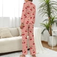 thumbnail image 3 of Top-kevin Women's Pajama Sets Black White Floral Horse Long Sleeve Lounge Sets Pjs Sleepwear with Pockets, 3 of 12