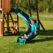 Swing-N-Slide Cedar Brook Wooden Backyard Play Set with Monkey Bars, Swings, and Curved Slide